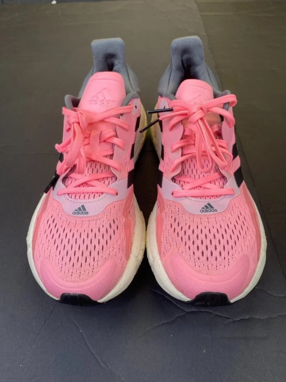 Adidas Solar Boost 3 Woman;s Size 9.5 Black /PinkAthletic Running Shoes Sneakers